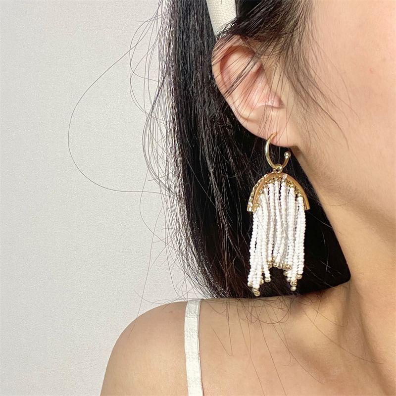 Earring Beaded Fringed