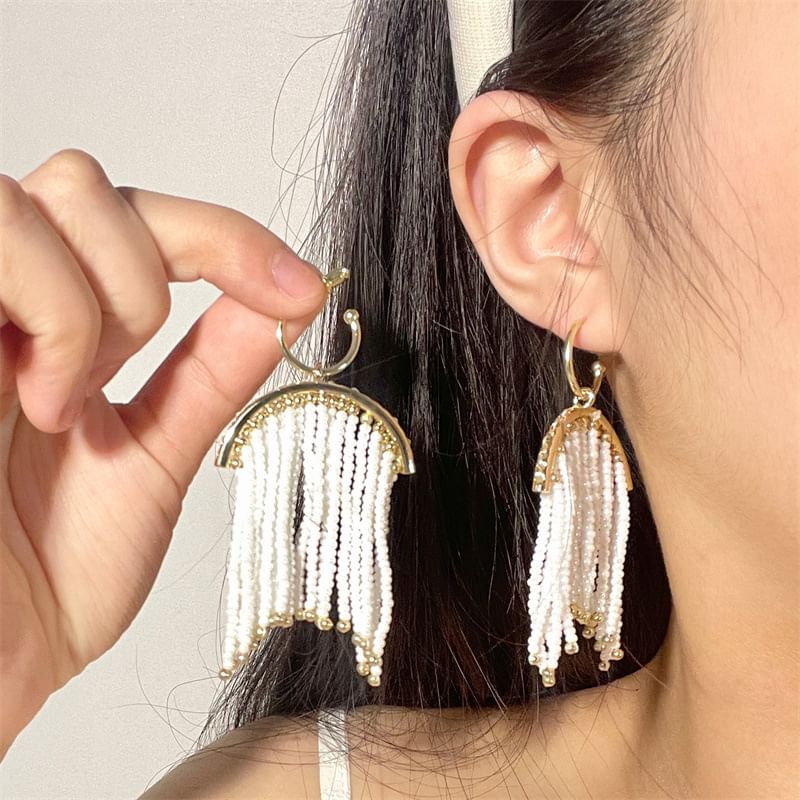 Earring Beaded Fringed