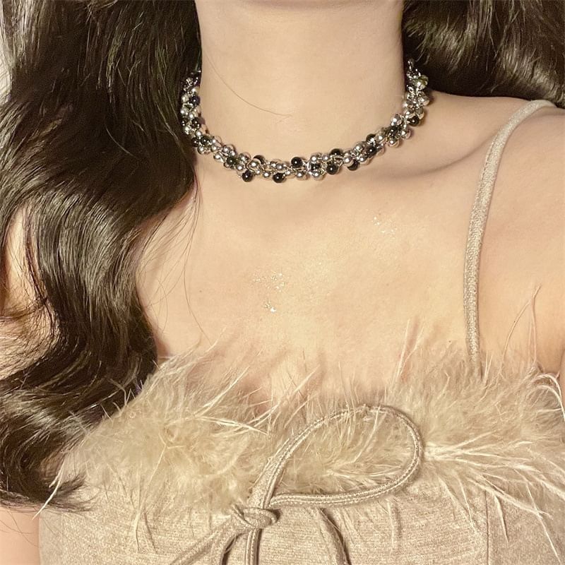 Beaded Choker Layered