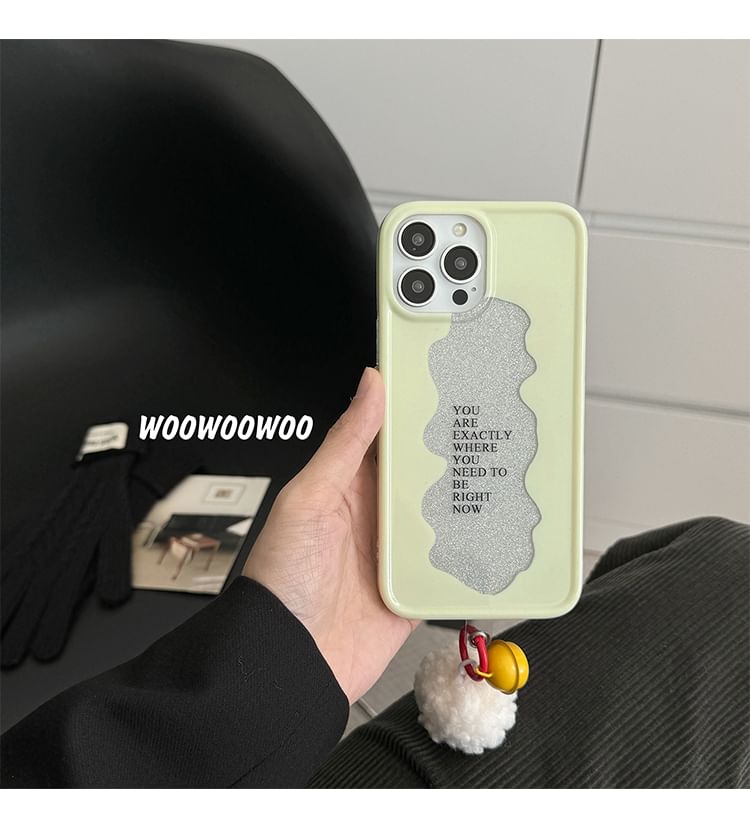 Case Phone Lettering Pom Bell