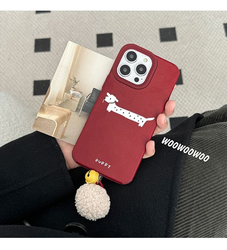 Dog Bell Phone Case Pom