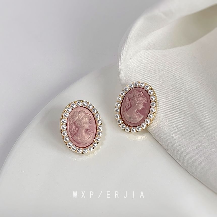 Faux Earring Face Pearl Clip-On