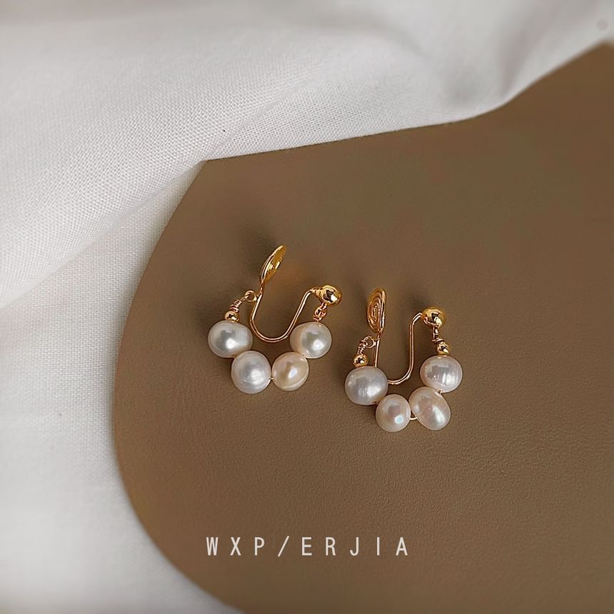 Faux Clip-On Earring Pearl