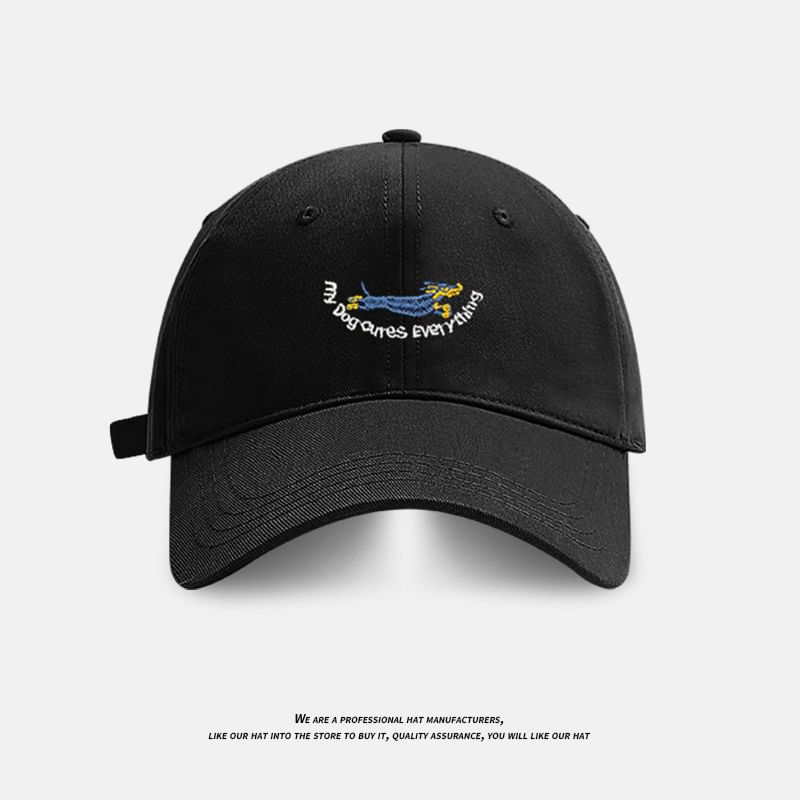 Cap Embroidered Baseball Dog