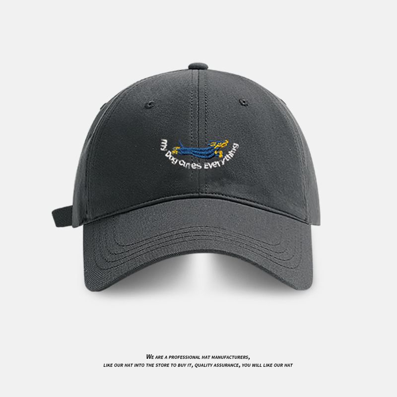 Cap Embroidered Baseball Dog