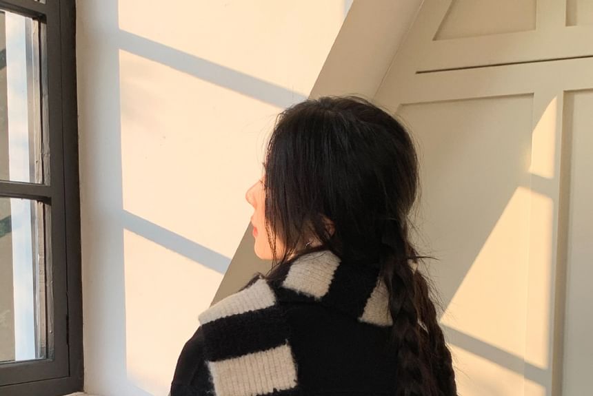 Scarf Light Knit Striped