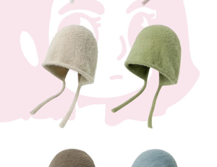 Plain Hat Knit Cloche