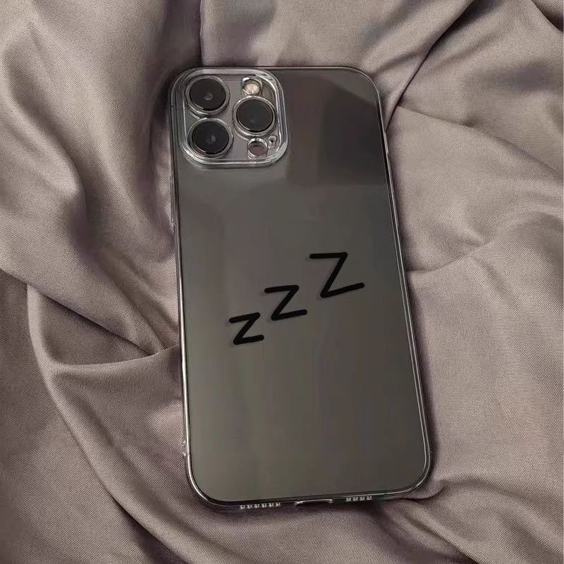 Sleep Sign Phone Case - iPhone 15 Pro Max / 15 Pro / 15 Plus / 15 / 14 Pro Max / 14 Pro / 14 Plus / 14 / 13 Pro Max / 13 Pro / 13 / 13 mini / 12 Pro Max / 12 Pro / 12 / 12 mini / 11 Pro Max / 11 Pro / 11