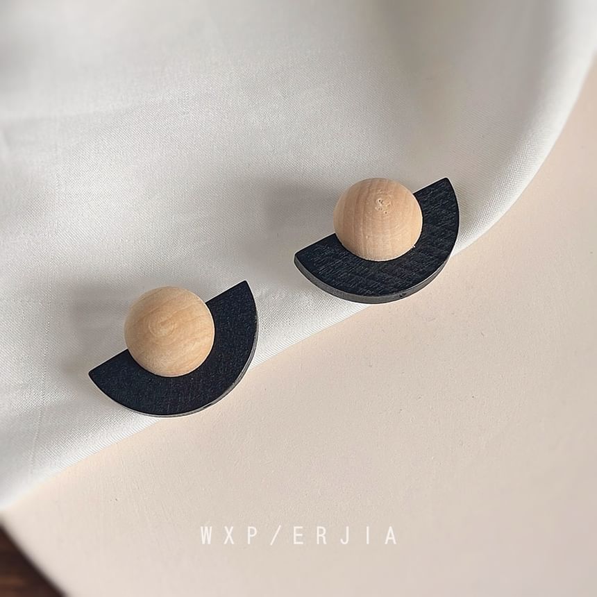 Cuff Geometric Wooden Ear