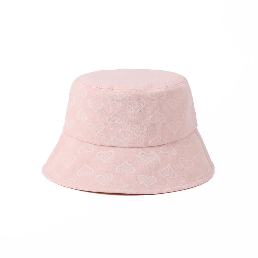 Hat Jacquard Bucket Heart