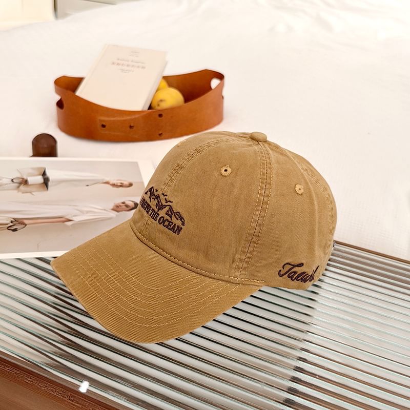 Embroidered Cap Baseball Lettering