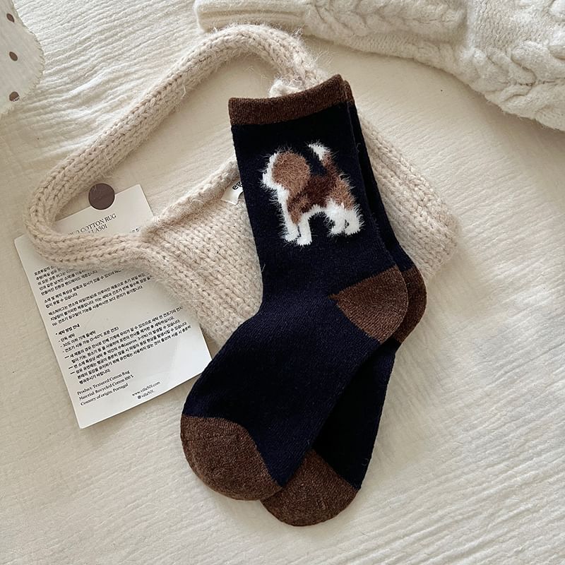 Dog Jacquard Socks / Set