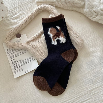 Dog Jacquard Socks / Set