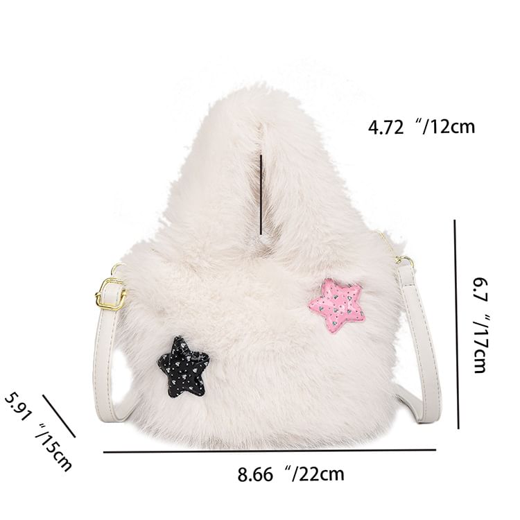 Fluffy Plain Crossbody Bag