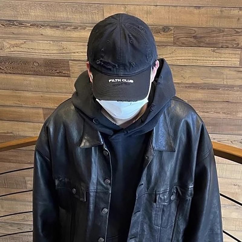 Baseball Distressed Lettering Cap