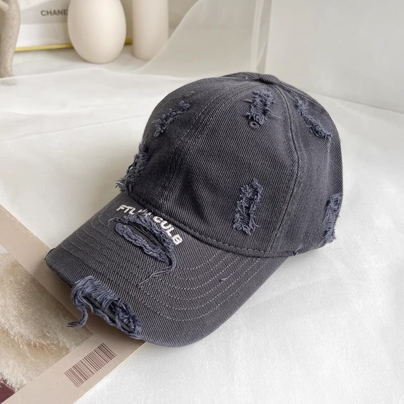 Baseball Distressed Lettering Cap