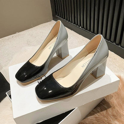 Block Heel Gradient Pumps