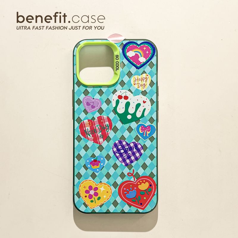 Case Argyle Star / Phone Heart