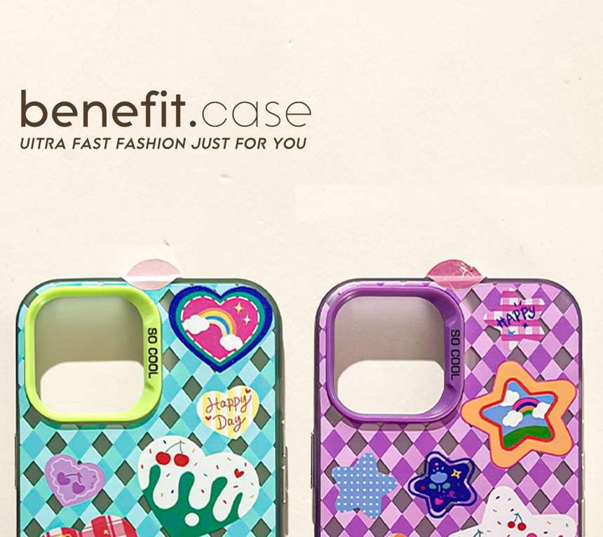Case Argyle Star / Phone Heart