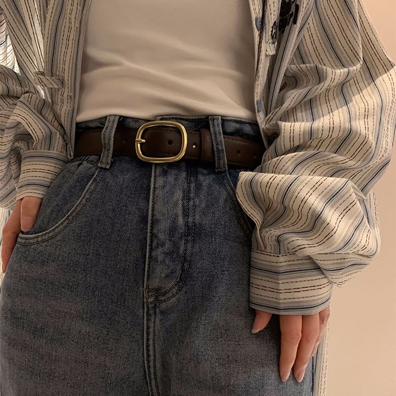 Faux Leather Belt