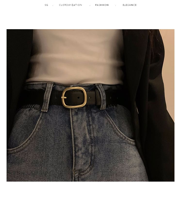 Faux Leather Belt