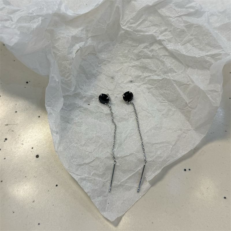 Earring Rhinestone Alloy Threader