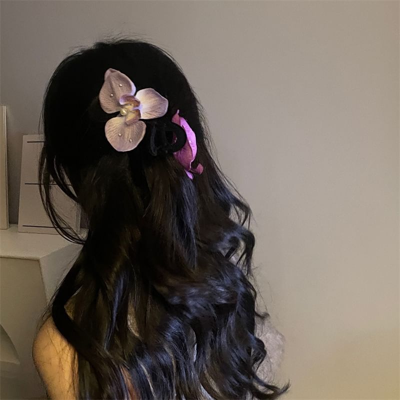 Fabric Hair Clamp Floral