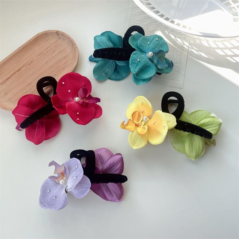 Fabric Hair Clamp Floral