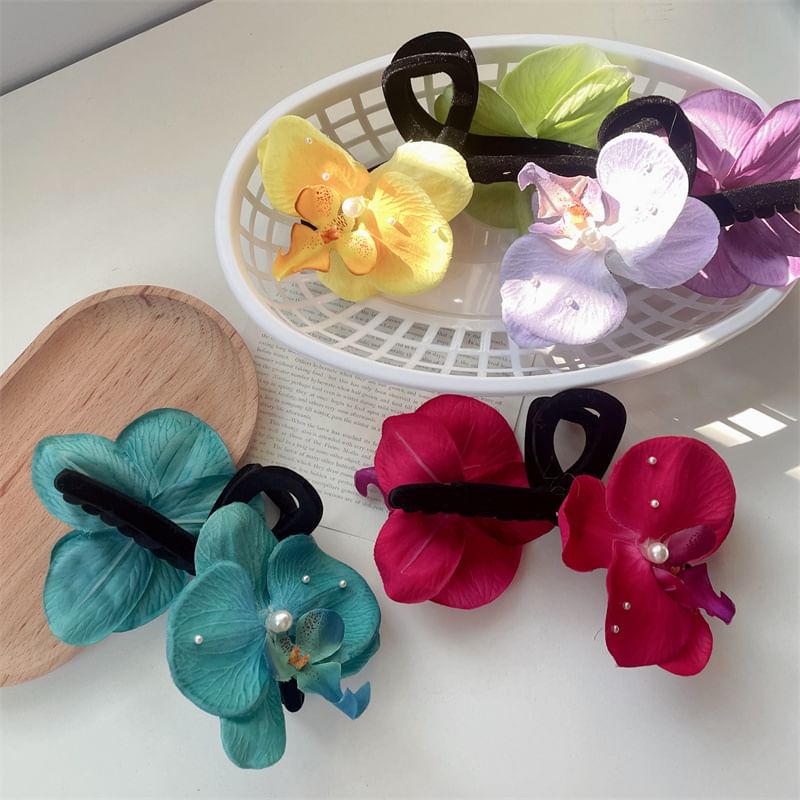 Fabric Hair Clamp Floral