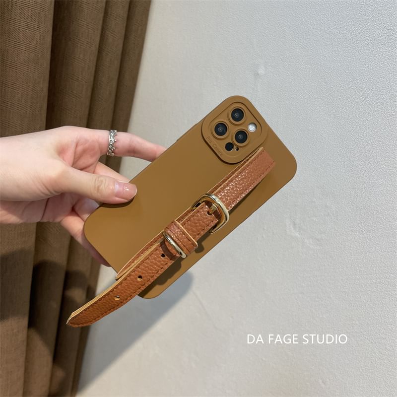 Strap Phone Faux Case Pearl