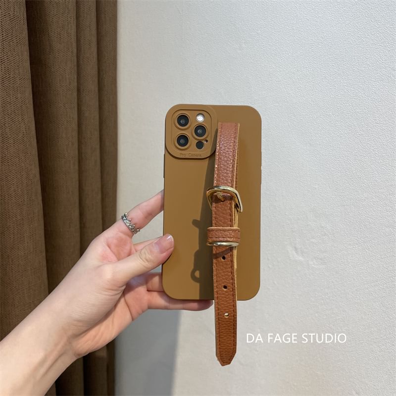 Strap Phone Faux Case Pearl