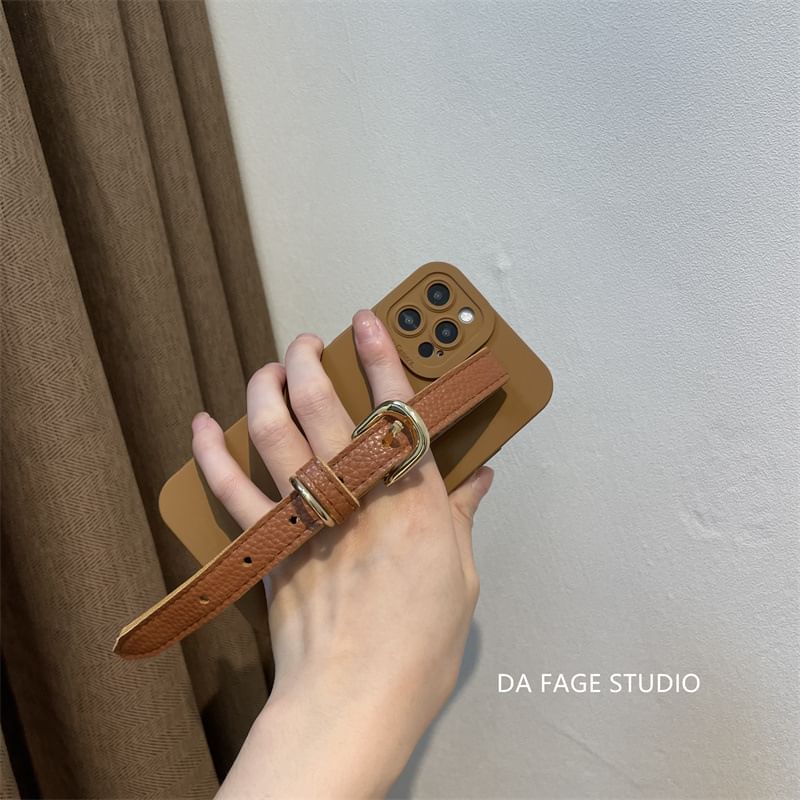 Strap Phone Faux Case Pearl