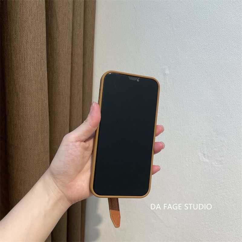 Strap Phone Faux Case Pearl