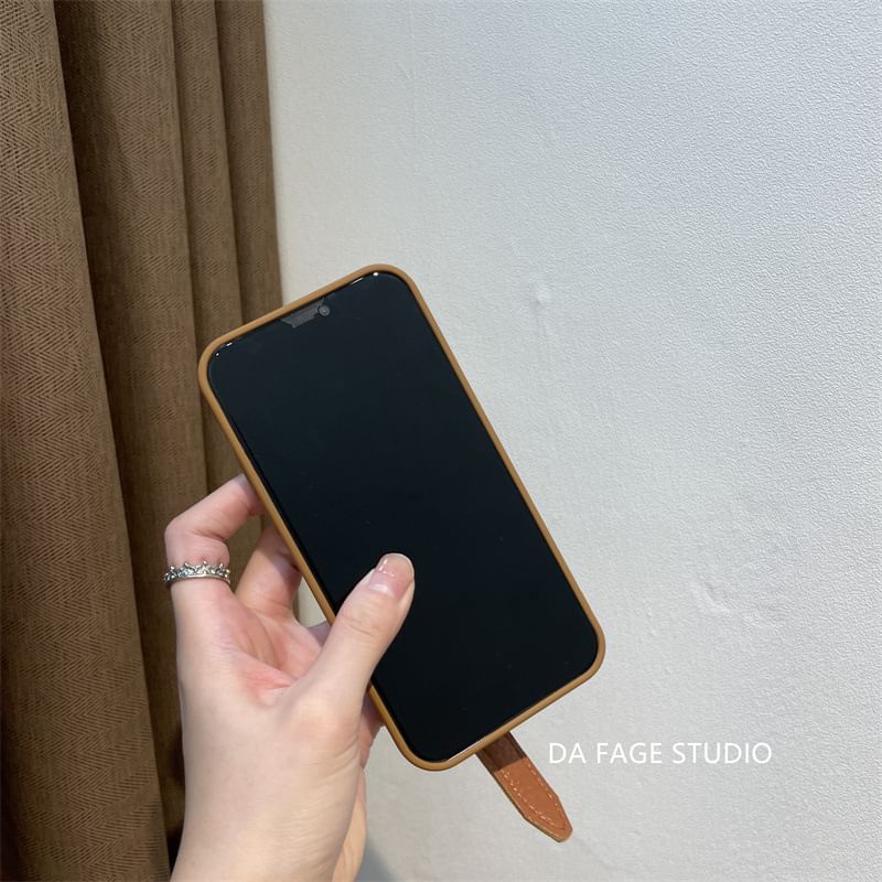 Strap Phone Faux Case Pearl