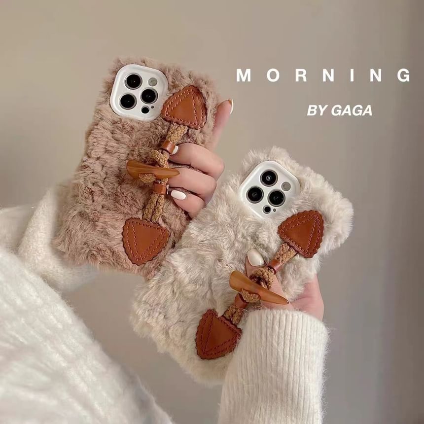 Phone Chenille Toggle Case Button