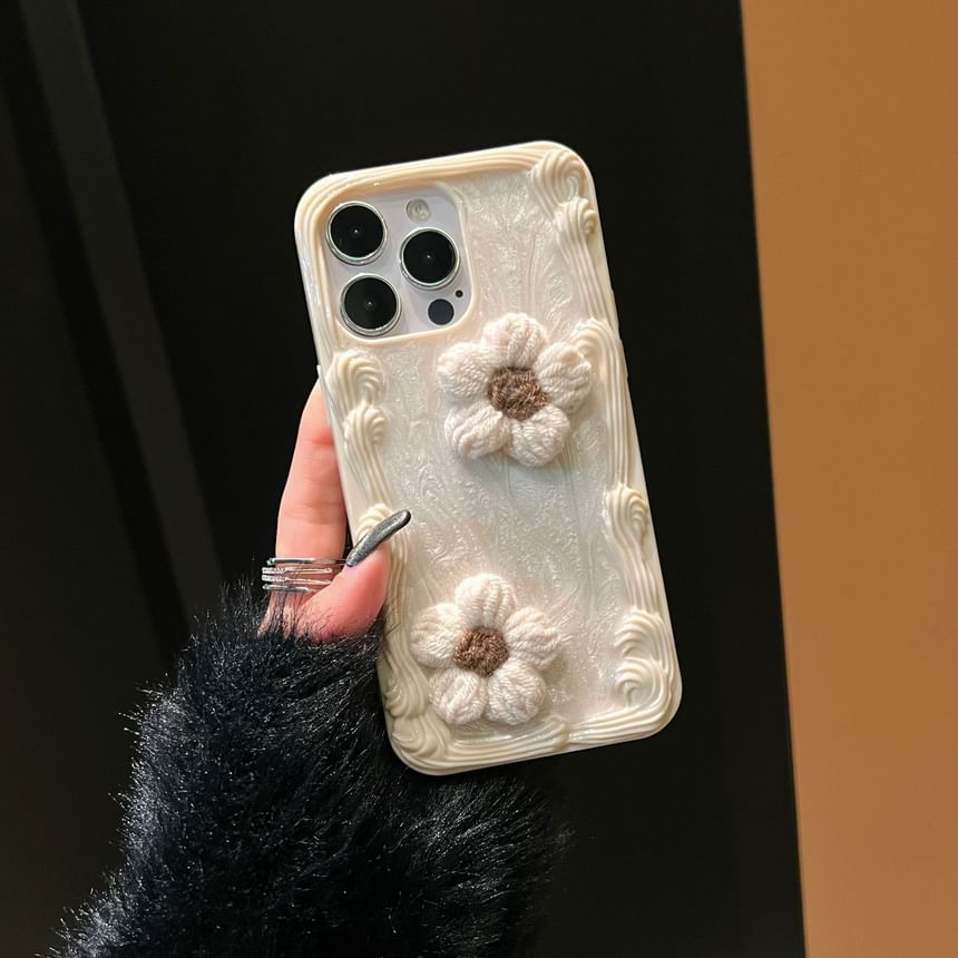 Yarn Case Floral Phone