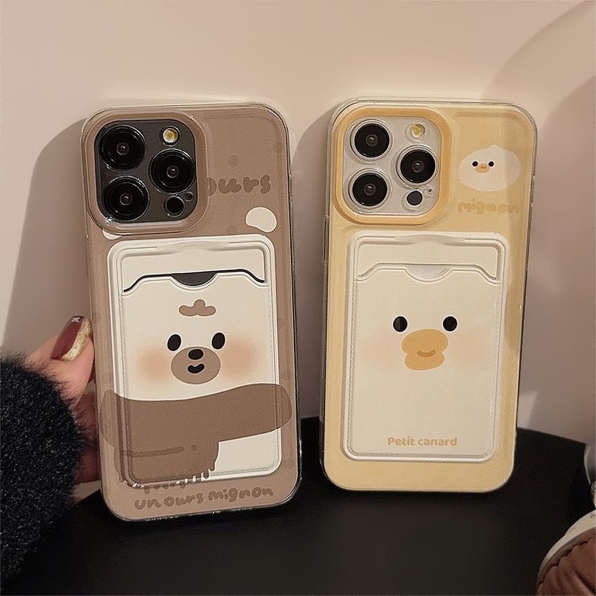 Animal Card Phone Holder Case