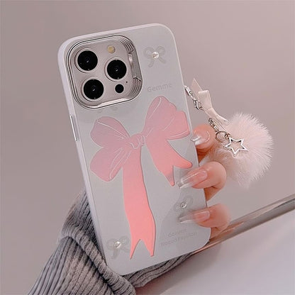 Ribbon Pom Pom Phone Case