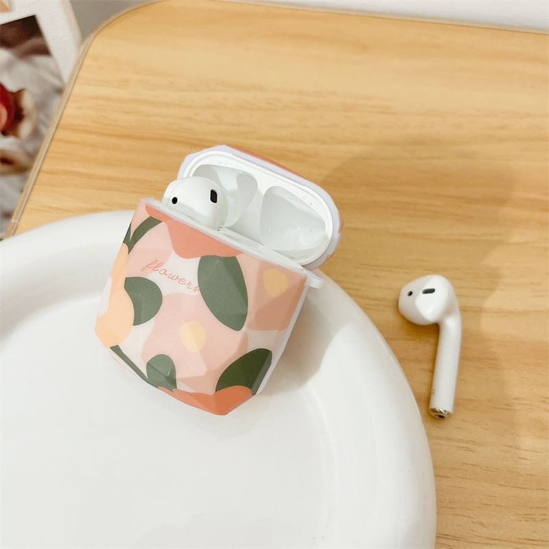 Flower Print AirPods Earphone Case Skin