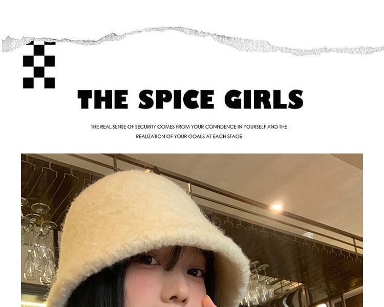 Plain Cloche Hat Wool