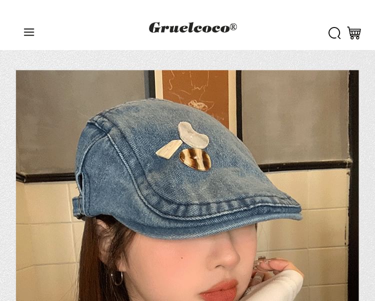 Cap Flat Denim
