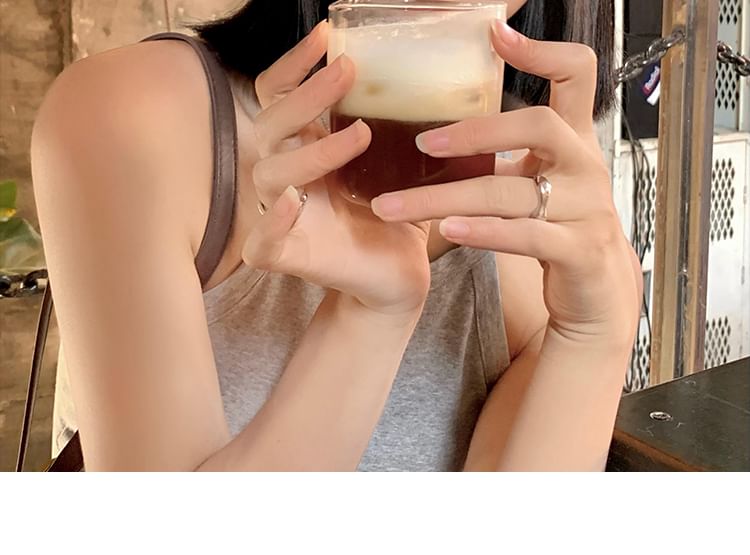 Beret Accent Denim Washed Button