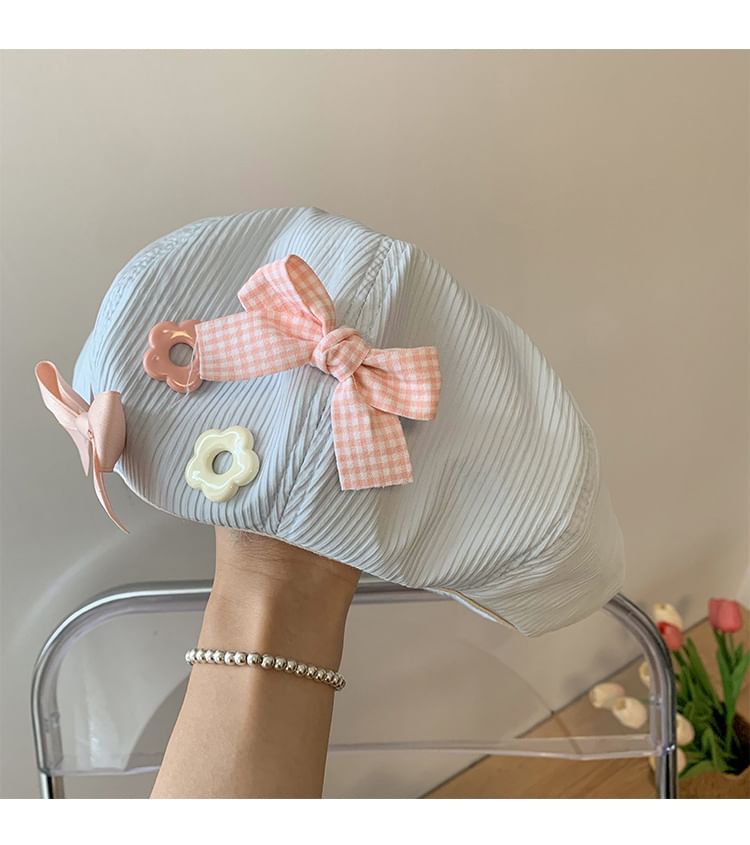 Bow Beret Floral