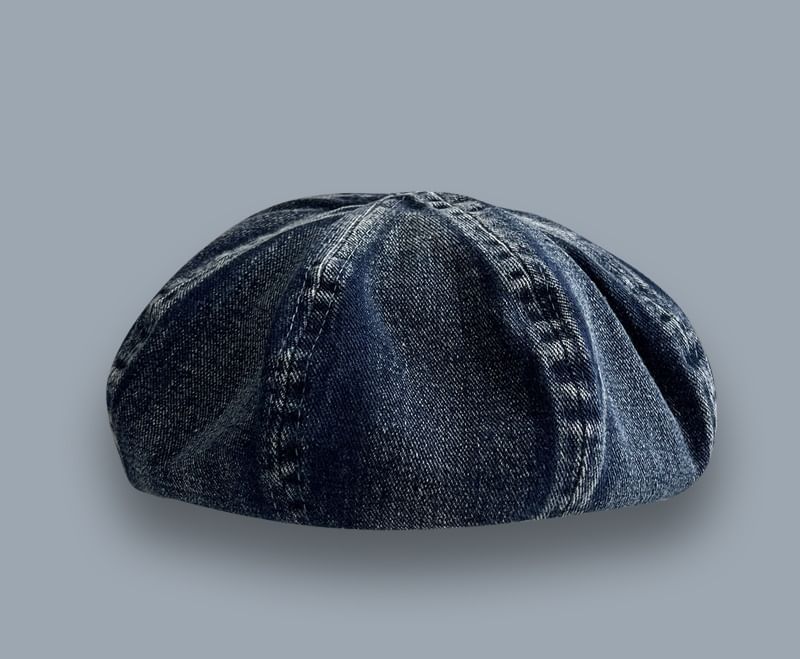 Denim Beret Washed