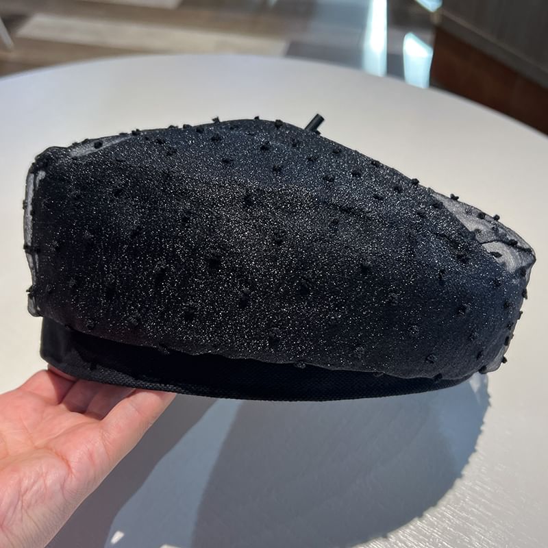 Jacquard Beret Mesh