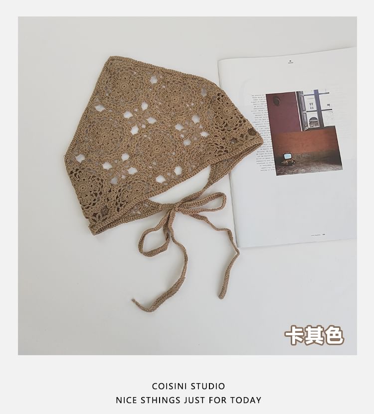 Headkerchief Crochet Knit