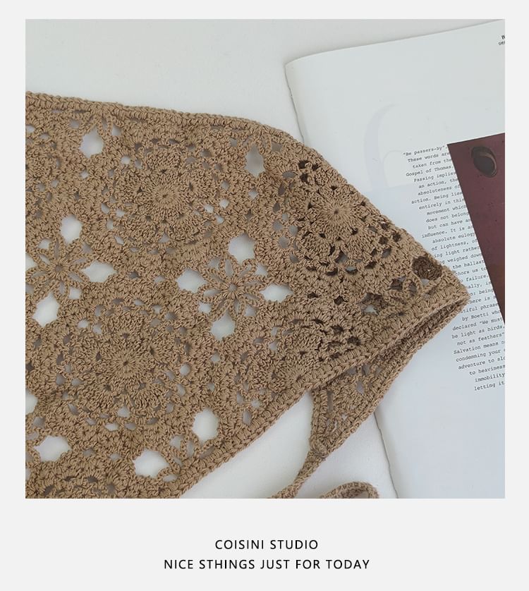 Headkerchief Crochet Knit