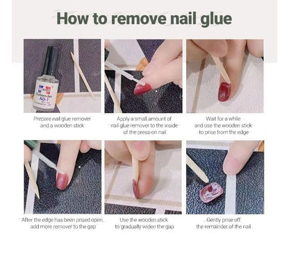 Checker Press On Nail