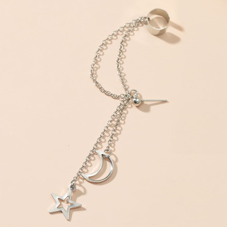 Cuff Alloy Pendant Star Ear Moon