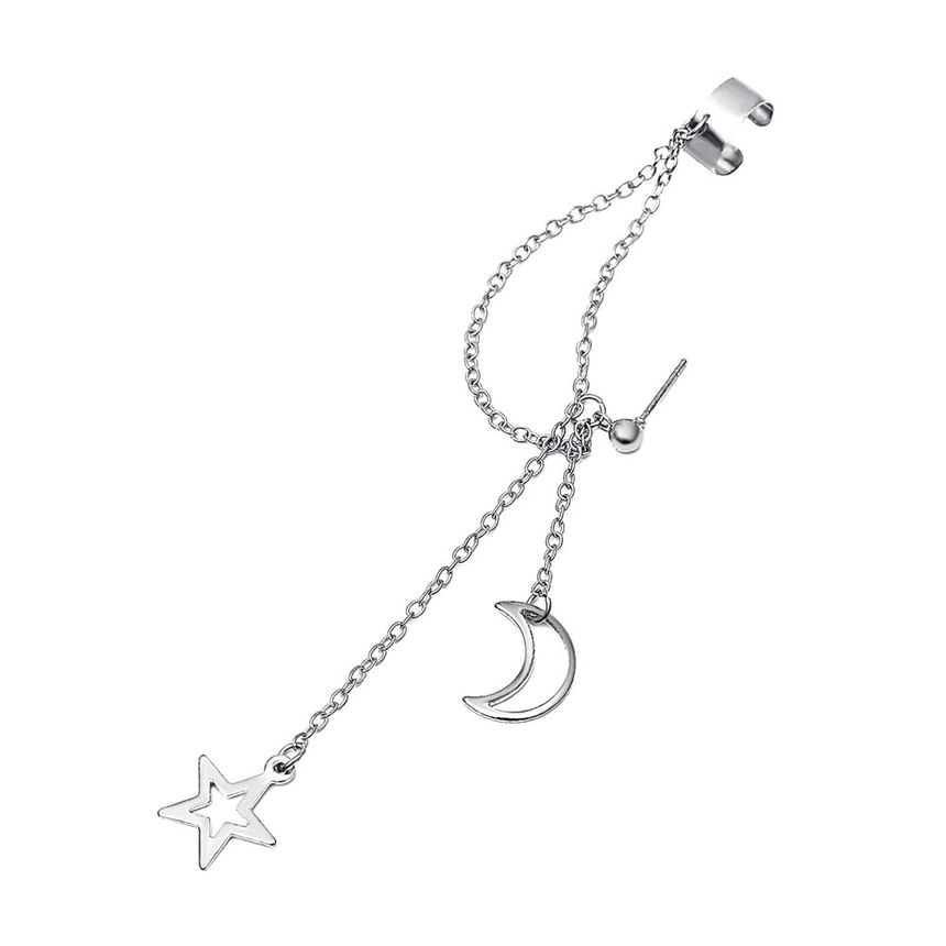 Cuff Alloy Pendant Star Ear Moon
